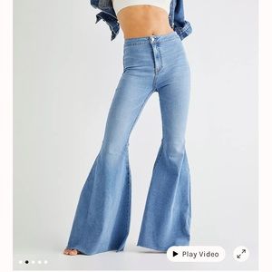 Free People Just Float on Flare Jeans